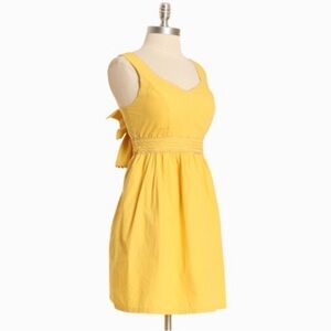 Judith March yellow bow dress